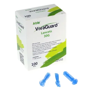 Able VivaGuard Phlebotomy Lancet, 100 Count (100/Box) 30G Nib