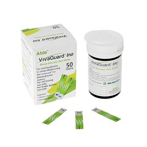 VivaGuard Ino Blood Glucose Test Strips – 50 Count, Diabetes Glucometer Supplies